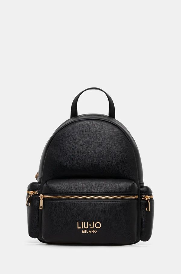 Liu Jo Ruksak Liu Jo za žene, boja: crna, mali, bez uzorka, AA5136 E0033