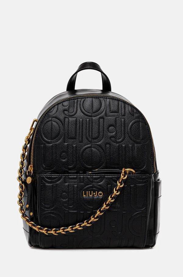 Liu Jo Ruksak Liu Jo za žene, boja: crna, mali, s uzorkom, AA5196 E0538