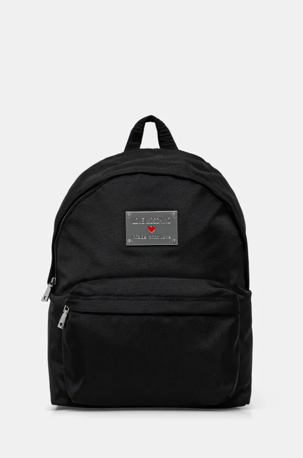 Love Moschino Ruksak Love Moschino za žene, boja: crna, veliki, s aplikacijom, JC4201PP1