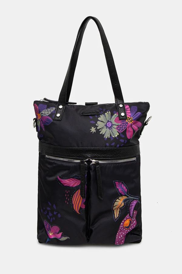 Medicine Ruksak Medicine za žene, boja: crna, veliki, s tiskom