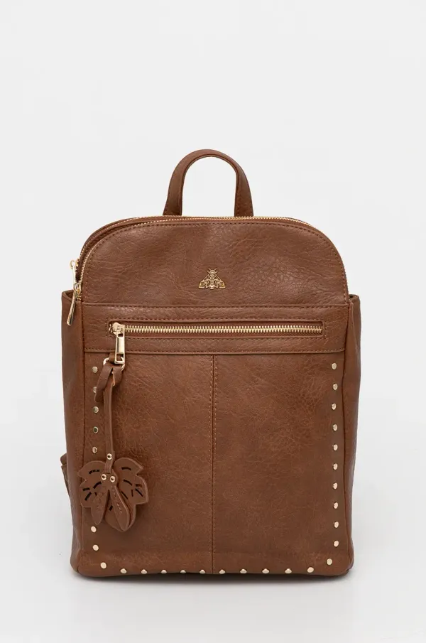 Medicine Ruksak Medicine za žene, boja: smeđa, veliki, s aplikacijom