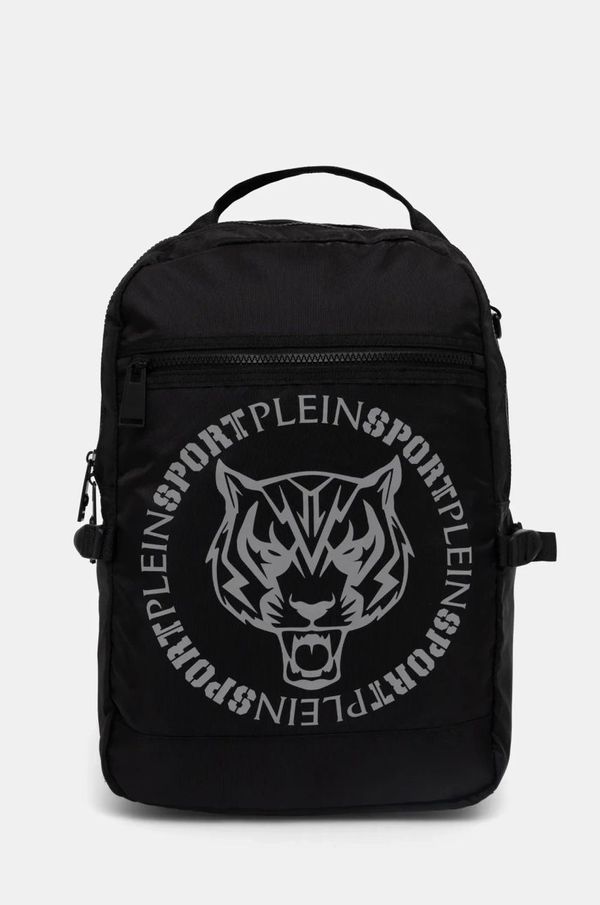 Plein Sport Ruksak PLEIN SPORT za muškarce, boja: crna, veliki, s tiskom, 2100165