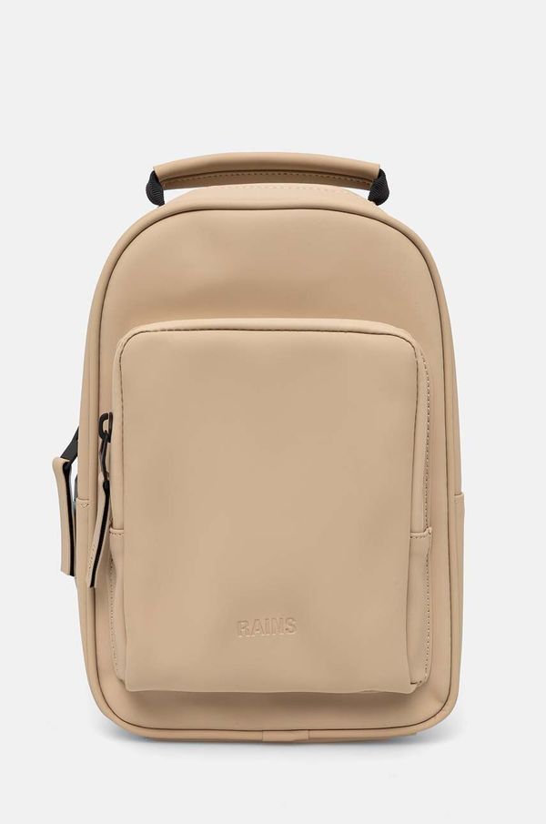 Rains Ruksak Rains Book Daypack Mini W3 boja: bež, mali, bez uzorka, 13690-24