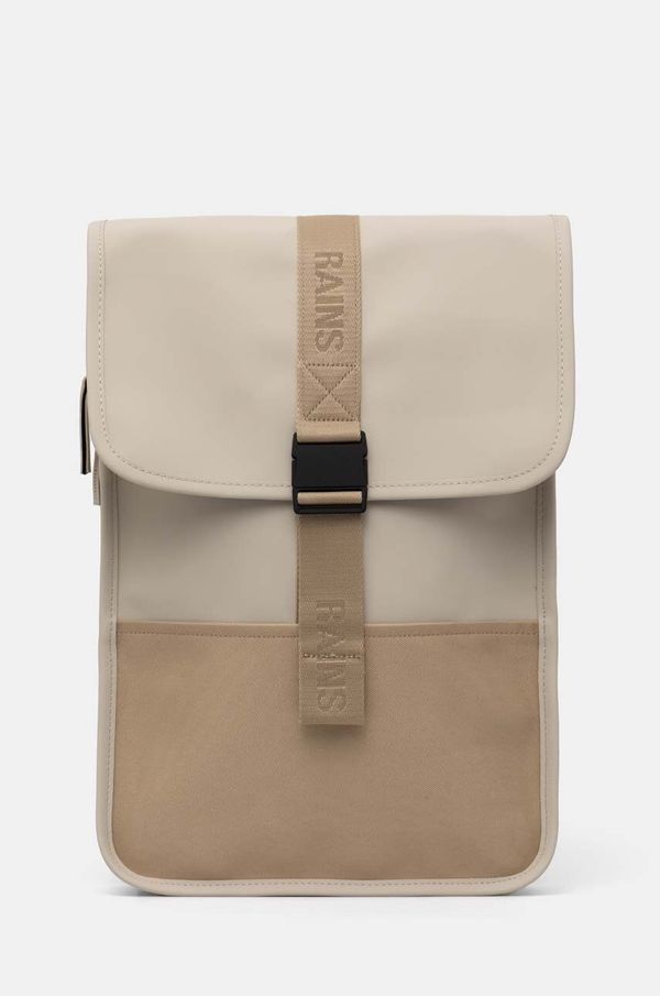 Rains Ruksak Rains Trail Backpack Mini W3 boja: bež, veliki, bez uzorka, 14300-26