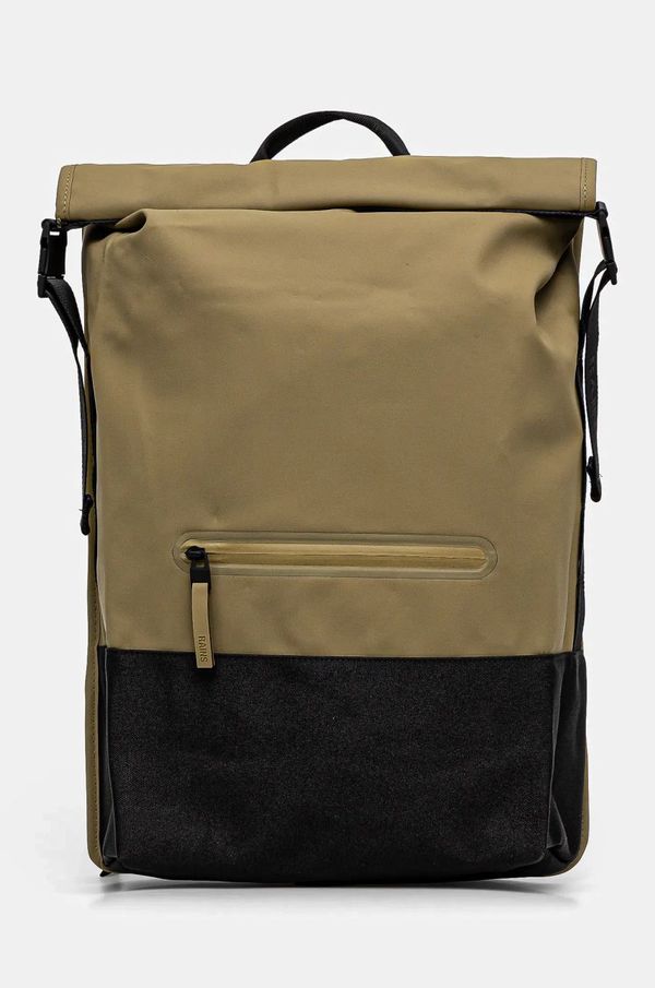 Rains Ruksak Rains Trail Rolltop Backpack W3 boja: zelena, veliki, bez uzorka, 14320-44