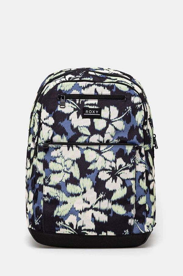 Roxy Ruksak Roxy Here You Are Printed za žene, boja: tamno plava, veliki, s uzorkom, ERJBP04817