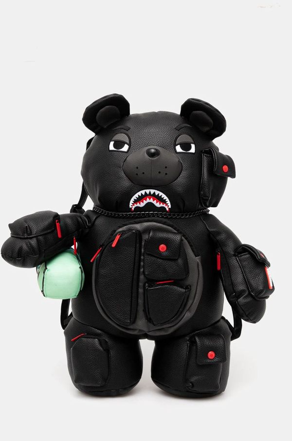 Sprayground Ruksak Sprayground boja: crna, mali, s aplikacijom, 910B6591NSZ
