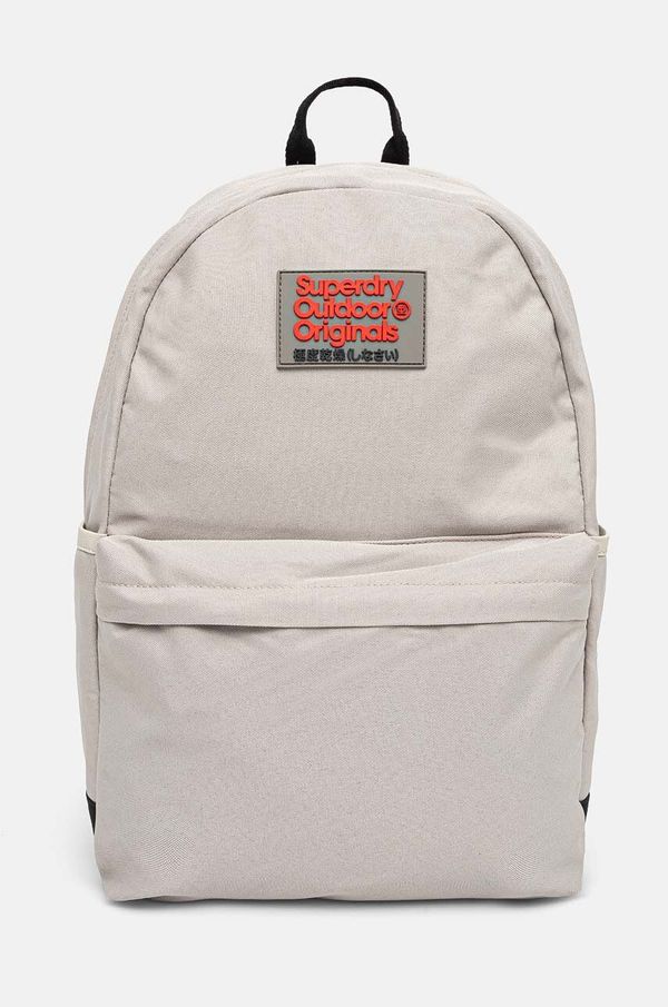 Superdry Ruksak Superdry za žene, boja: siva, veliki, s aplikacijom, W9110374A-8PV