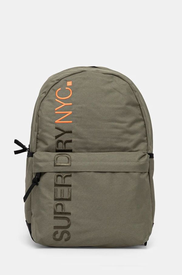 Superdry Ruksak Superdry za žene, boja: zelena, veliki, s aplikacijom, W9110371A-VCH