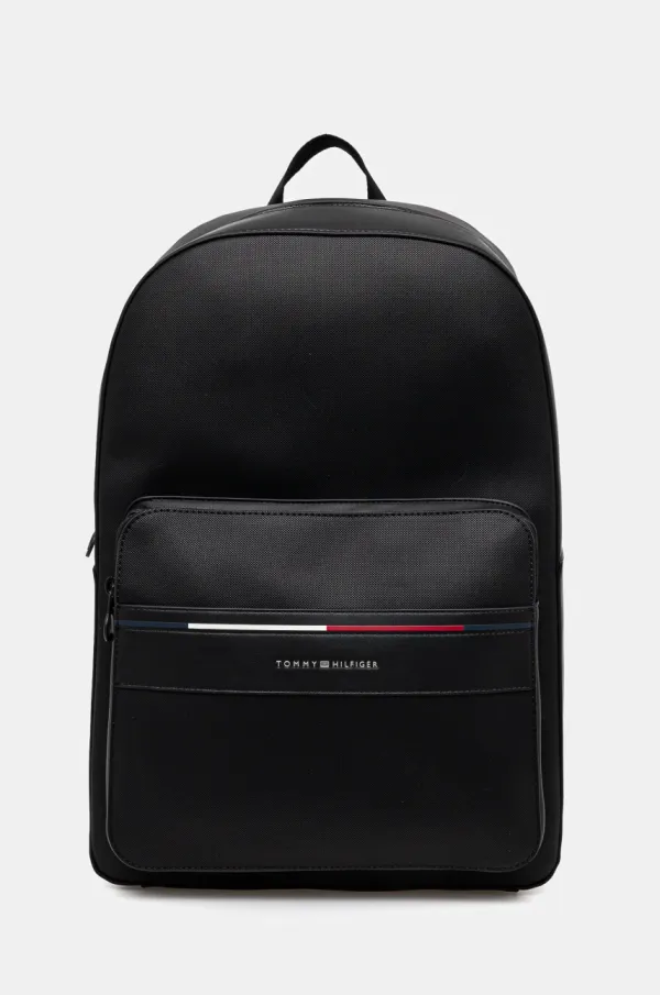 Tommy Hilfiger Ruksak Tommy Hilfiger za muškarce, boja: crna, veliki, bez uzorka, AM0AM13195