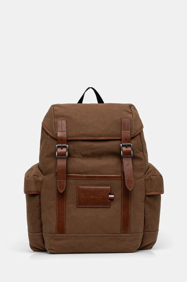Tommy Hilfiger Ruksak Tommy Hilfiger za muškarce, boja: smeđa, veliki, bez uzorka, AM0AM13075