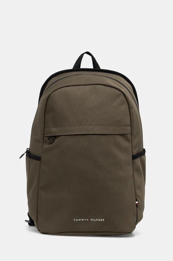 Tommy Hilfiger Ruksak Tommy Hilfiger za muškarce, boja: zelena, veliki, s tiskom, AM0AM12455
