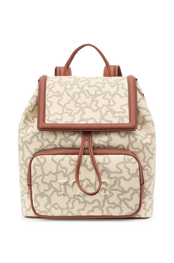 Tous Ruksak Tous za žene, boja: bež, veliki, s uzorkom