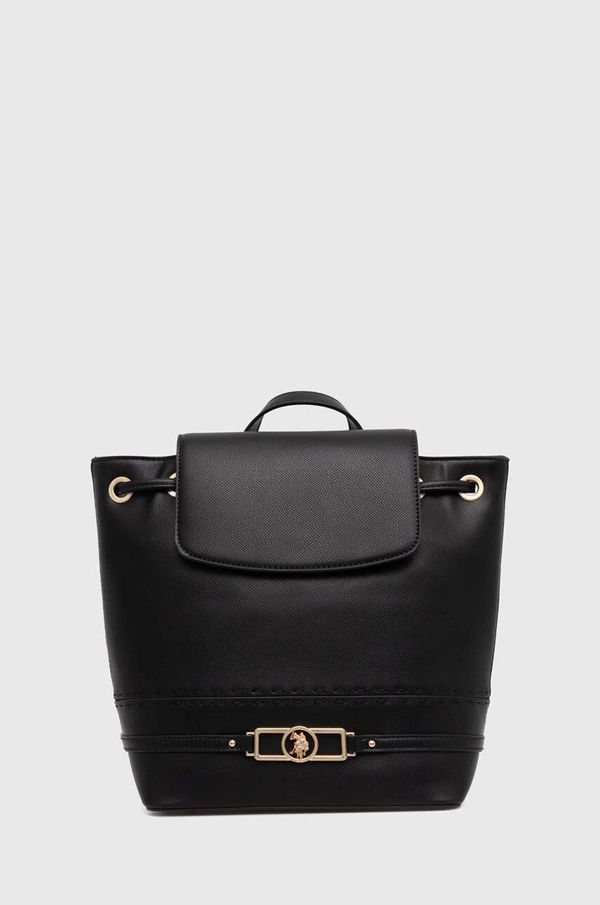 U.S. Polo Assn. Ruksak U.S. Polo Assn. za žene, boja: crna, veliki, bez uzorka