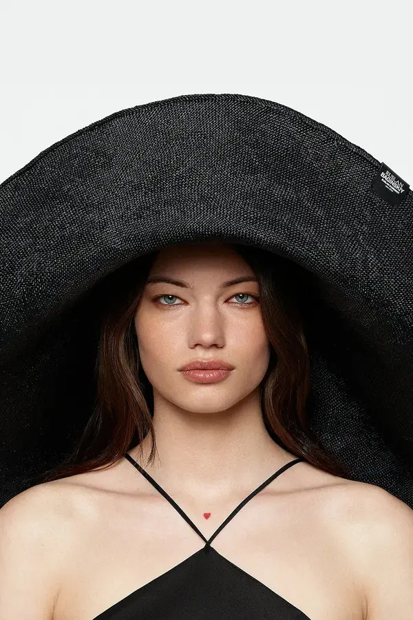 RUSLAN BAGINSKIY RUSLAN BAGINSKIY šešir sa širokim obodom za žene pleteni Foldable Hat