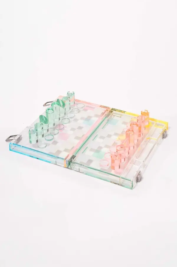 SunnyLife Šah i dama SunnyLife Mini Lucite Aurora