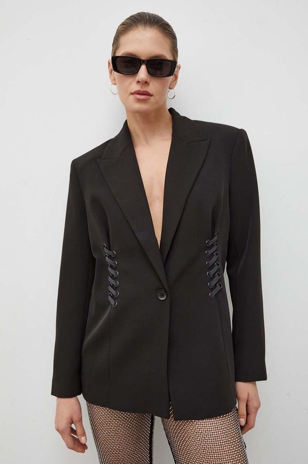 2NDDAY Sako 2NDDAY 2ND Saga - Essential Suiting boja: crna, jednoredno zakopčavanje, bez uzorka, 2241115165