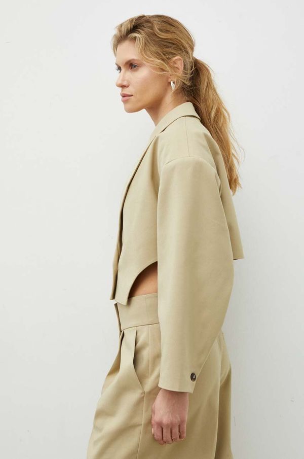 2NDDAY Sako 2NDDAY boja: bež, jednoredno zakopčavanje, bez uzorka