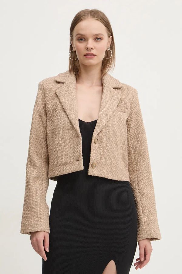 Abercrombie & Fitch Sako Abercrombie & Fitch boja: bež, jednoredno zakopčavanje, bez uzorka, KI144-4179