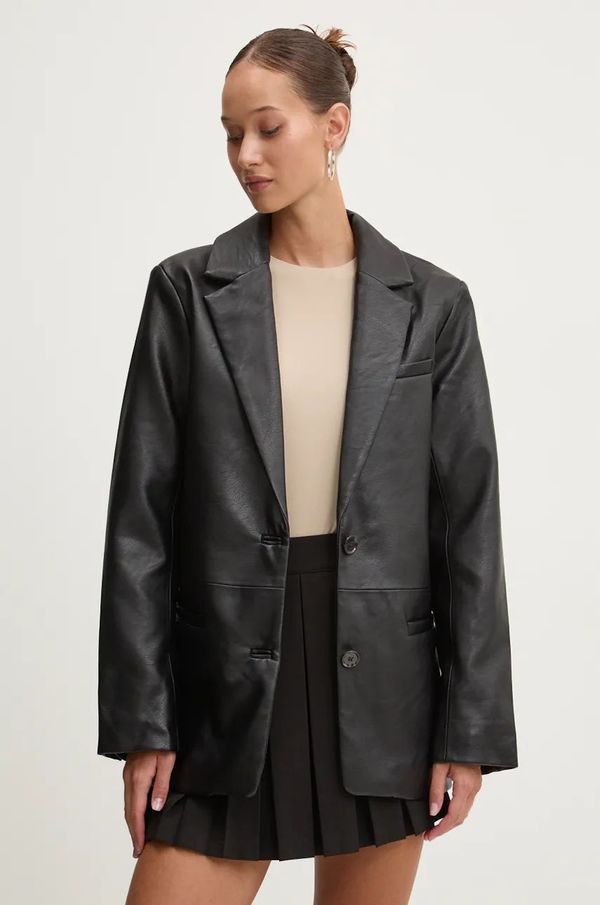 Abercrombie & Fitch Sako Abercrombie & Fitch boja: crna, jednoredno zakopčavanje, bez uzorka, KI144-4165