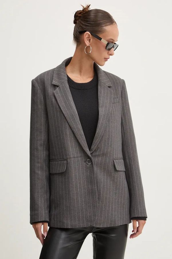 Abercrombie & Fitch Sako Abercrombie & Fitch boja: siva, jednoredno zakopčavanje, s uzorkom, KI144-4275