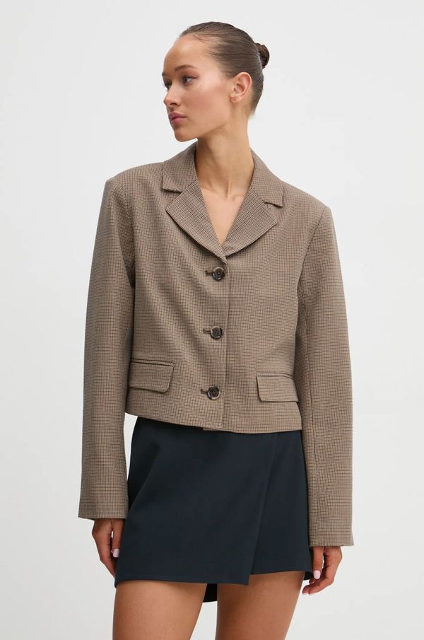 Abercrombie & Fitch Sako Abercrombie & Fitch boja: smeđa, jednoredno zakopčavanje, s uzorkom, KI144-4154