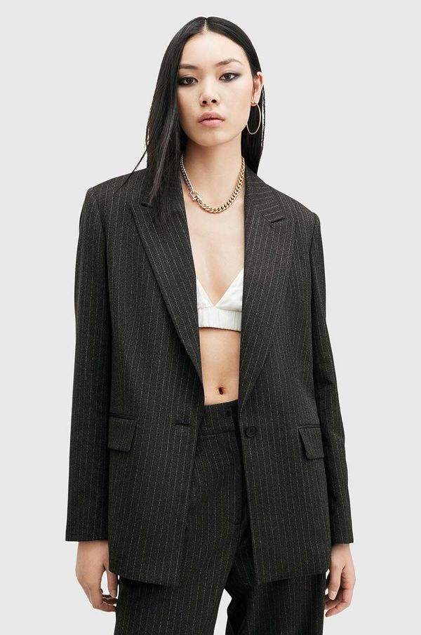 AllSaints Sako AllSaints AVERIE PIN boja: siva, oversize, s uzorkom, W008QB