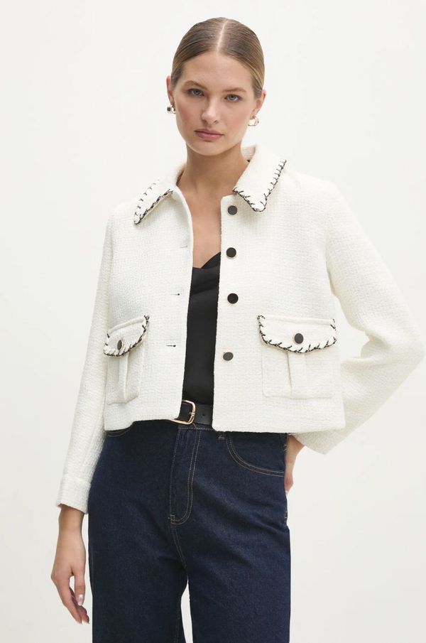 Answear Lab Sako Answear Lab boja: bež, jednoredno zakopčavanje, bez uzorka