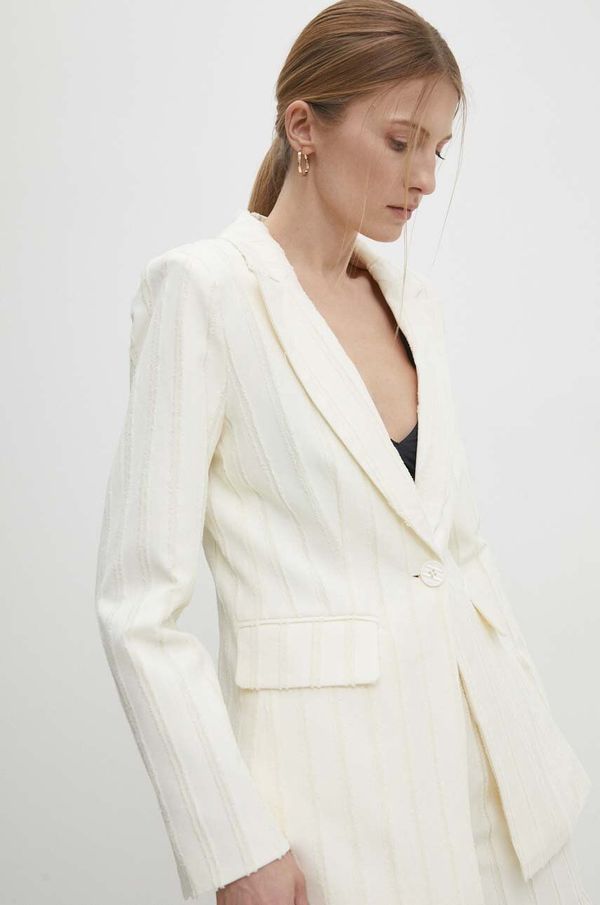 Answear Lab Sako Answear Lab boja: bež, jednoredno zakopčavanje, bez uzorka