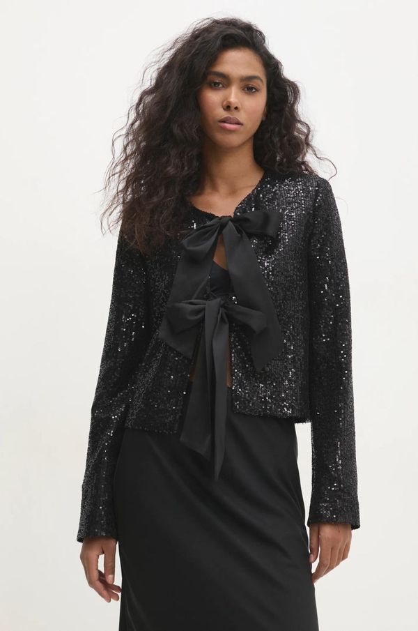 Answear Lab Sako Answear Lab boja: crna, jednoredno zakopčavanje