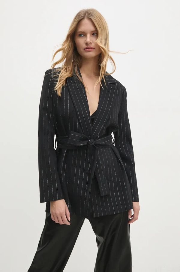 Answear Lab Sako Answear Lab boja: crna, jednoredno zakopčavanje, s uzorkom