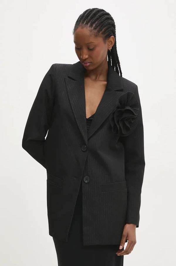 Answear Lab Sako Answear Lab boja: crna, jednoredno zakopčavanje, s uzorkom