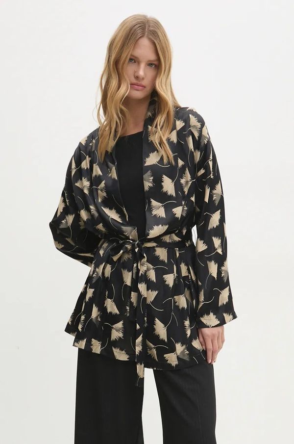 Answear Lab Sako Answear Lab boja: crna, oversize, s uzorkom