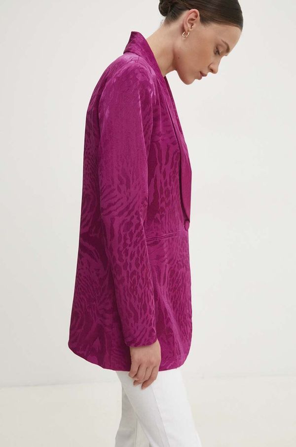 Answear Lab Sako Answear Lab boja: ružičasta, jednoredno zakopčavanje, s uzorkom