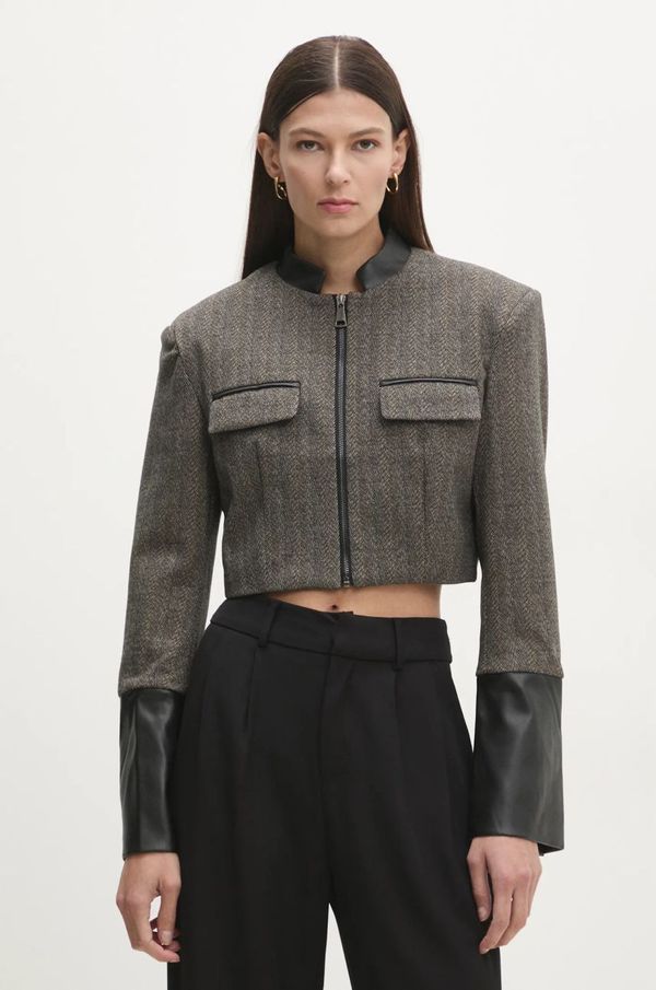 Answear Lab Sako Answear Lab boja: smeđa, jednoredno zakopčavanje, s uzorkom