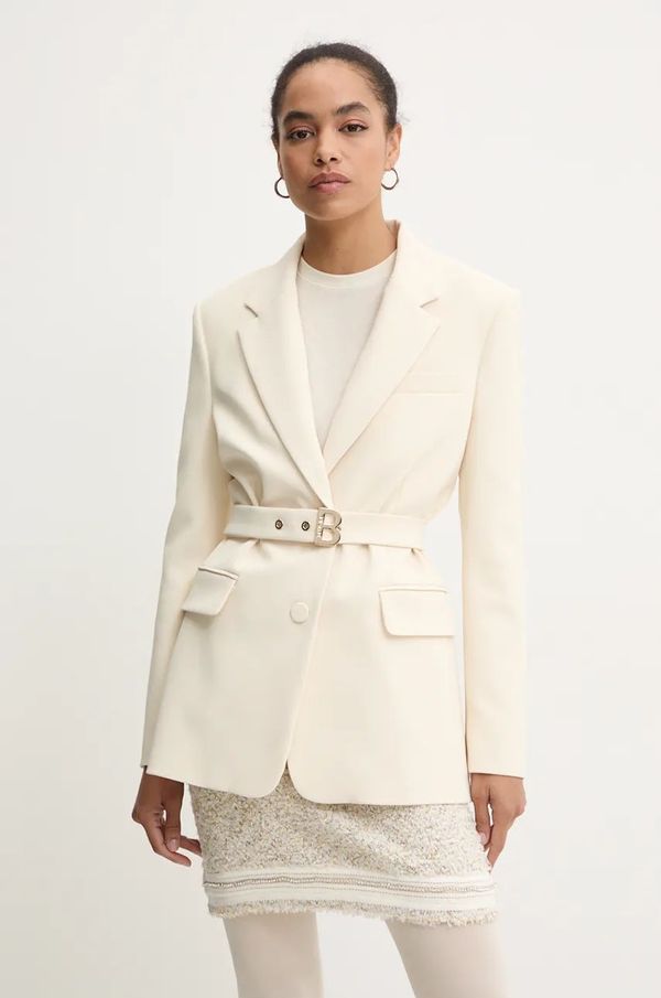 Blugirl Blumarine Sako Blugirl Blumarine boja: bež, jednoredno zakopčavanje, bez uzorka, RF4162.T3191