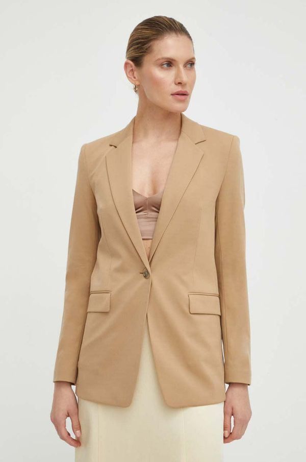 Boss Sako BOSS boja: bež, jednoredno zakopčavanje, bez uzorka