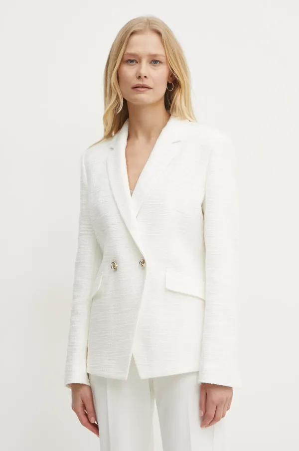 BOSS Sako BOSS boja: bijela, dvoredno zakopčavanje, bez uzorka, 50535931