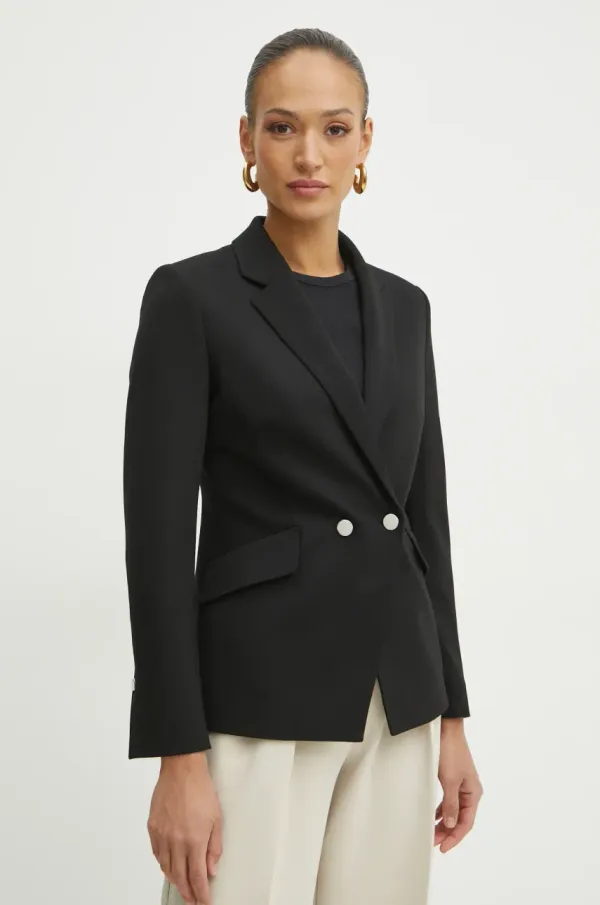 BOSS Sako BOSS boja: crna, dvoredno zakopčavanje, bez uzorka, 50537454