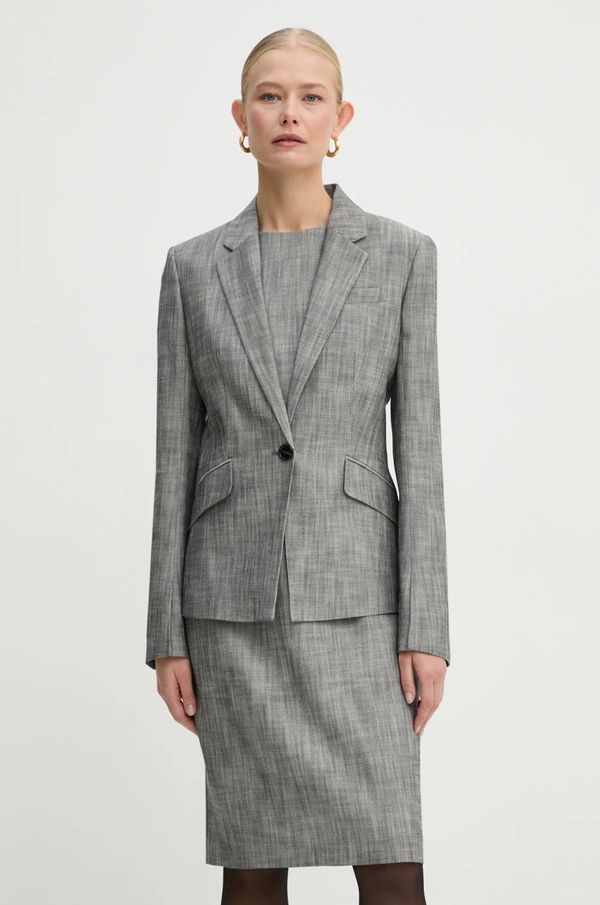 Boss Sako BOSS boja: siva, jednoredno zakopčavanje, bez uzorka, 50531887