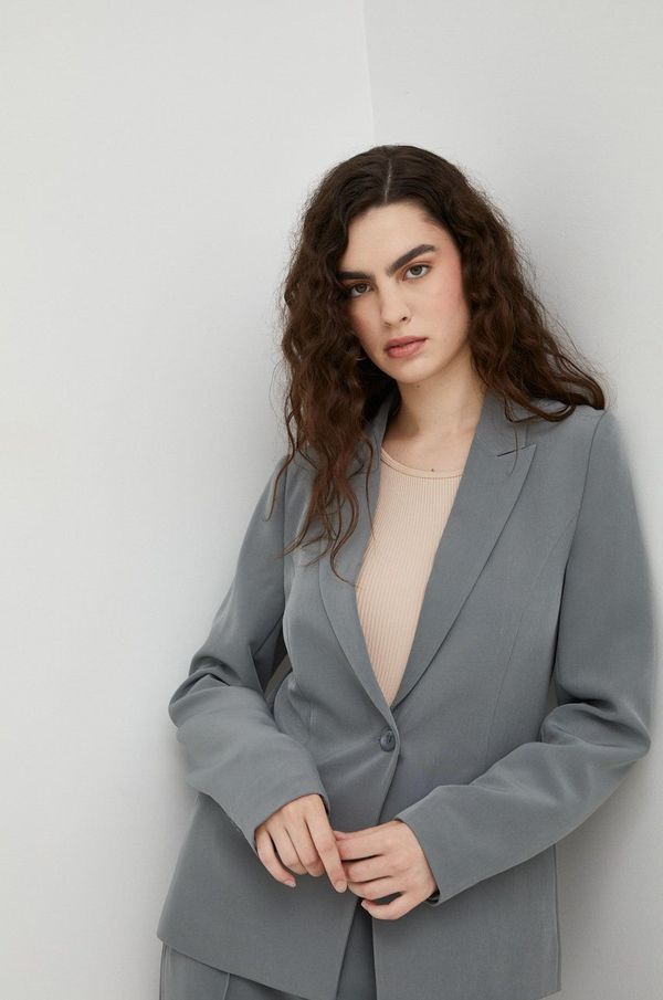 Bruuns Bazaar Sako Bruuns Bazaar boja: siva, jednoredno zakopčavanje, bez uzorka