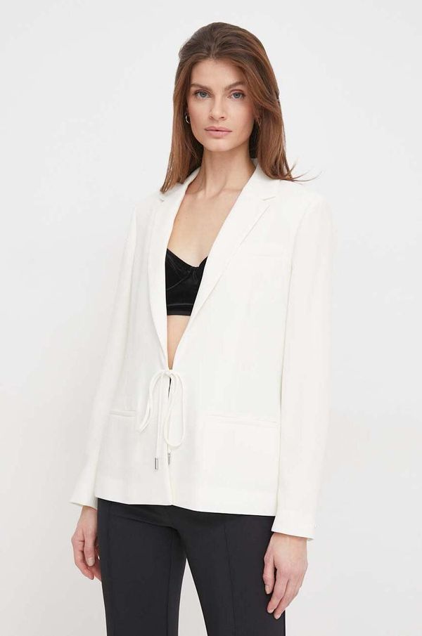 Calvin Klein Sako Calvin Klein boja: bež, jednoredno zakopčavanje, bez uzorka, K20K206650