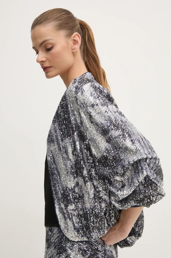 DIANE VON FURSTENBERG Sako DIANE VON FURSTENBERG boja: srebrna, bez zakopčavanja, s uzorkom, DVFJS4S003