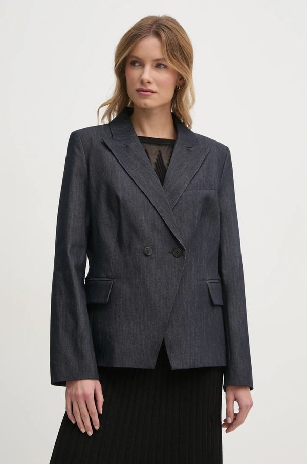 DKNY Sako Dkny boja: tamno plava, dvoredno zakopčavanje, melanž, DJ4J6010