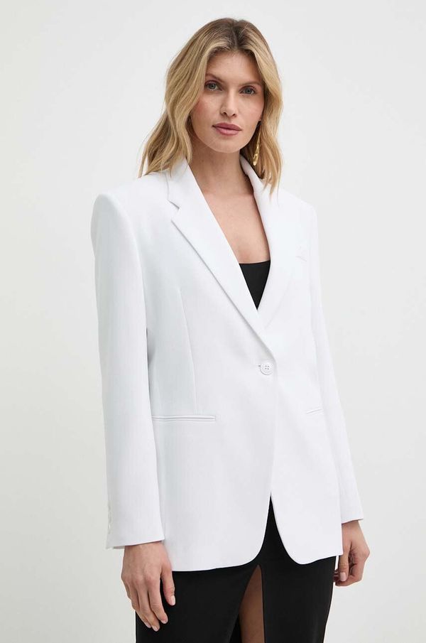 Elisabetta Franchi Sako Elisabetta Franchi boja: bijela, jednoredno zakopčavanje, bez uzorka, GI09642E2