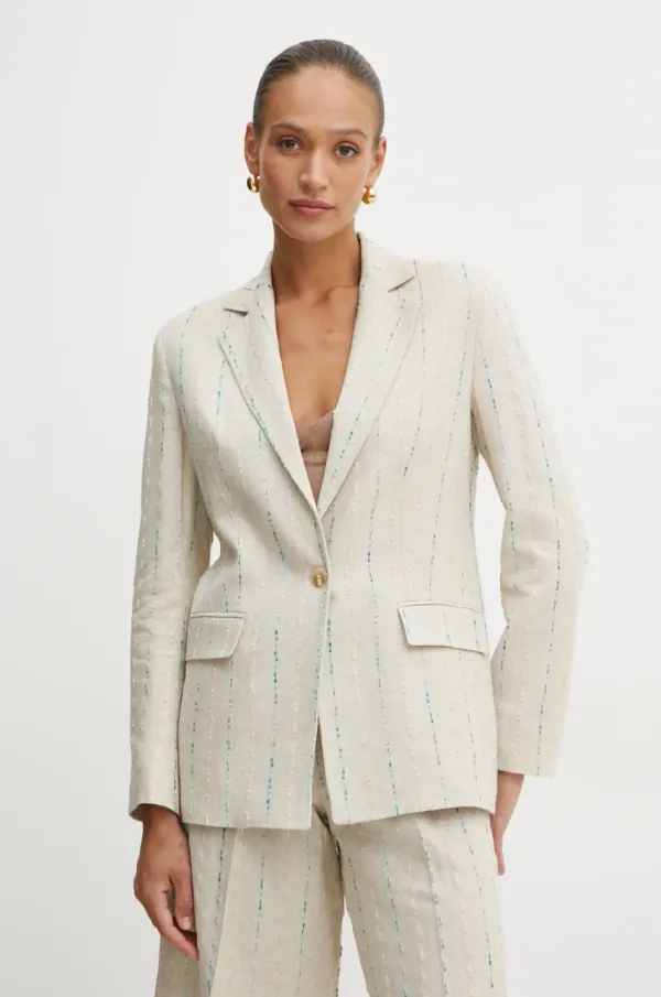 Fracomina Sako Fracomina boja: bež, jednoredno zakopčavanje, FS25SJ3005W788N8