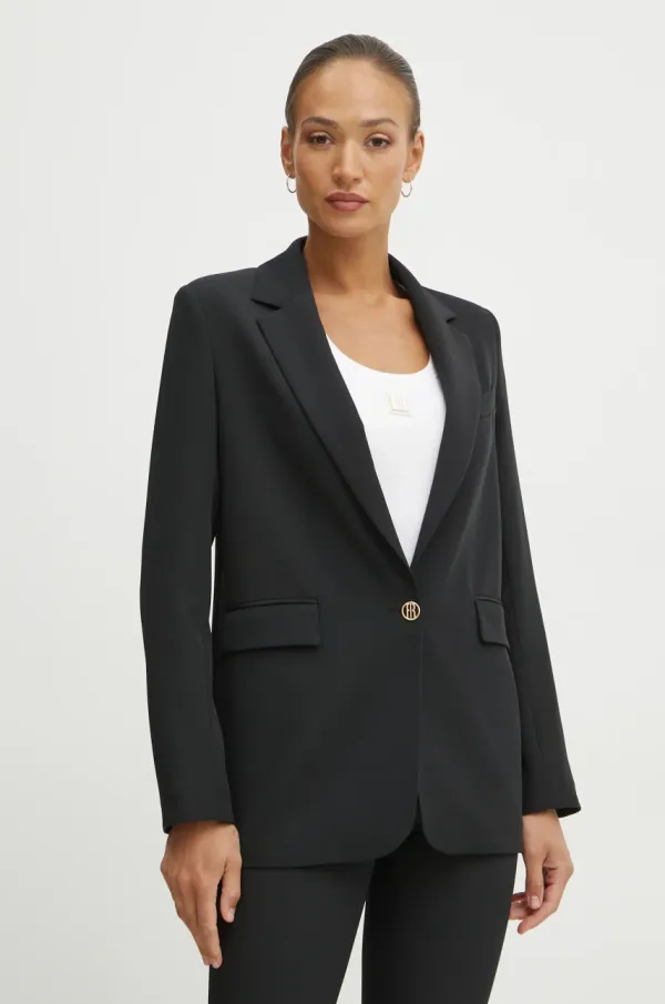 Fracomina Sako Fracomina boja: crna, jednoredno zakopčavanje, bez uzorka, FR25SJ3009W42901