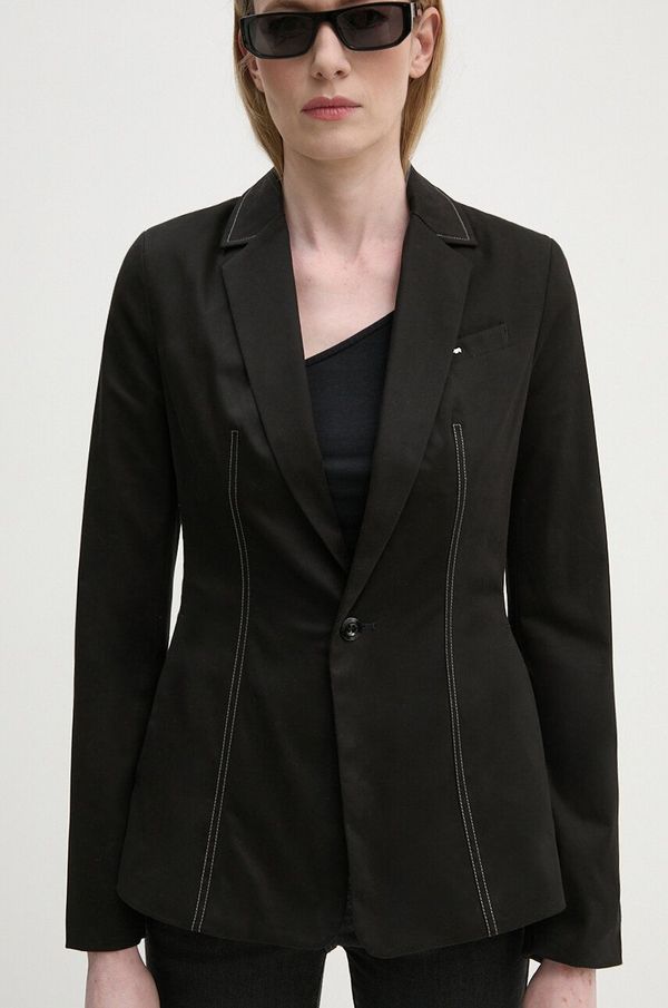 G-Star Raw Sako G-Star Raw boja: crna, jednoredno zakopčavanje, bez uzorka, D25208-D715