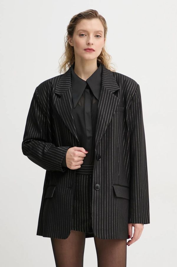 Gestuz Sako Gestuz boja: crna, oversize, s uzorkom, 10909613