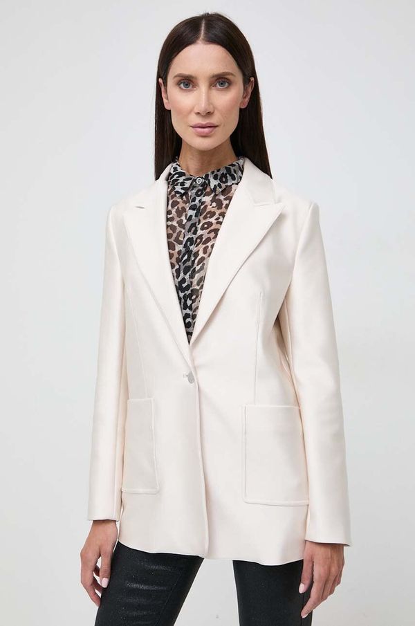 Guess Sako Guess boja: bež, jednoredno zakopčavanje, bez uzorka